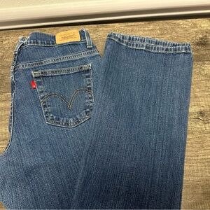 Levi's Women's Red Tab Classic Relaxed Boot Cut 550 Blue Jeans 10 Long